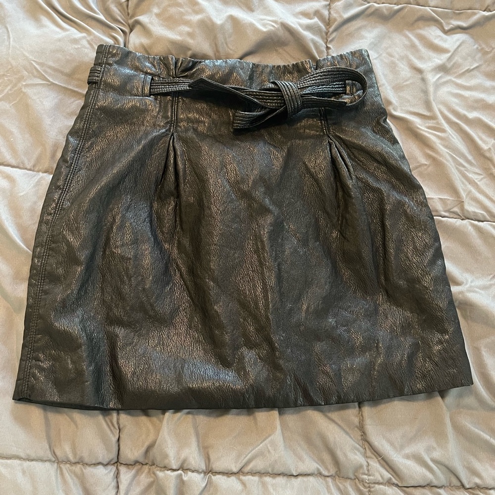 Free people pleather skirt